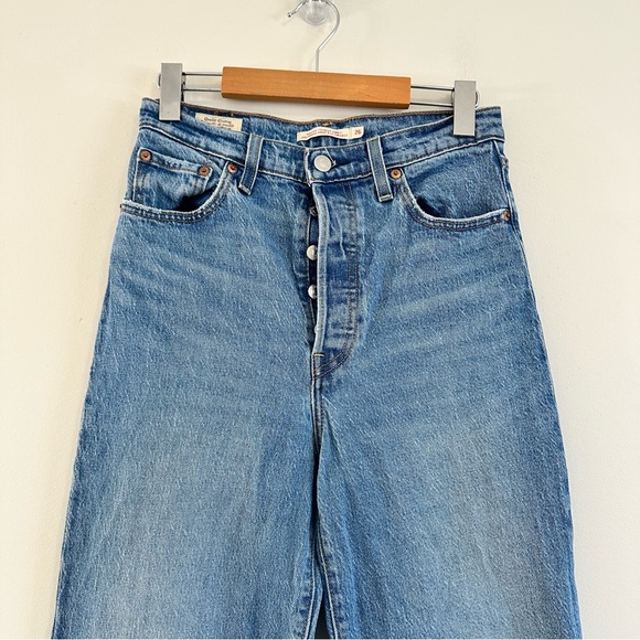 Levi’s Ribcage Straight Ankle Jeans Size 26 Blue - Picture 7 of 13